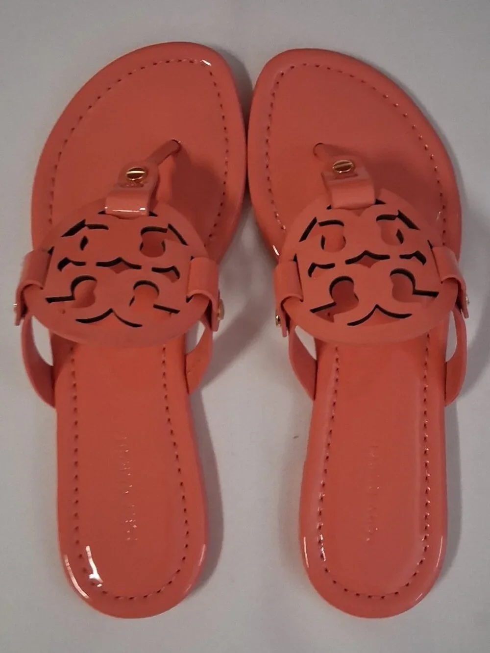 Tory Burch Women’s Miller Sandals – Coral Crush (Pink) 5 NEW